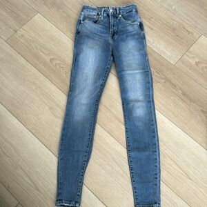 Good American Good Waist Hi Rise Light Compression Jeans Size 25